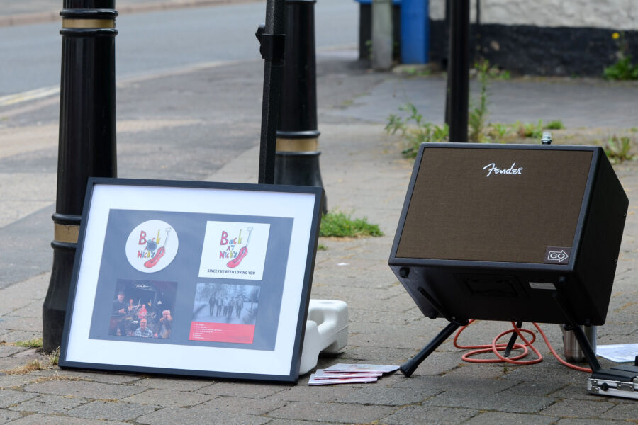 Back at Nick's performing at New Street Corner on Honiton Market Charter Day 2025